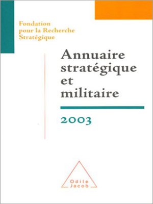 cover image of Annuaire stratégique et militaire 2003